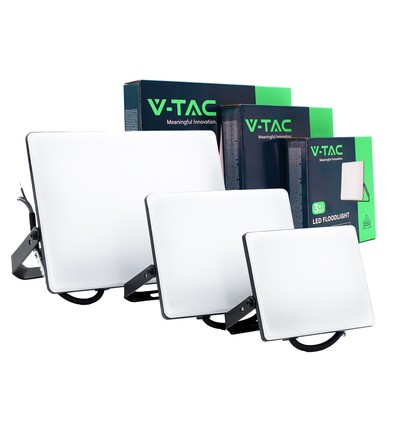 3 stk CCT projektør sæt - 30,50,100W, 3 lyskulører, matteret front, arbejdslampe, udendørs