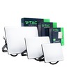 3 stk CCT projektør sæt - 30,50,100W, 3 lyskulører, matteret front, arbejdslampe, udendørs