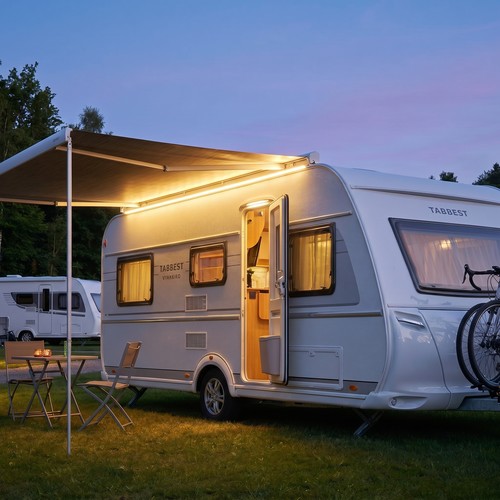 6m lysbånd Til campingvogn, autocamper, markise, fortelt - 12V strip, IP68 vandtæt, 7,5W/m