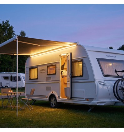 6m lysbånd Til campingvogn, autocamper, markise, fortelt - 12V strip, IP68 vandtæt, 7,5W/m