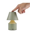 Opladelig LED bordlampe - Grøn, touch dæmpbar, 3i1, IP20 indendørs