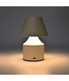 Opladelig LED bordlampe - Creme, touch dæmpbar, 3i1, IP20 indendørs