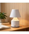 Opladelig LED bordlampe - Hvid, touch dæmpbar, 3i1, IP20 indendørs