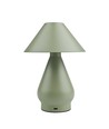 Opladelig LED bordlampe - Grøn, Ø16cm, 21,5cm høj, touch dæmpbar, 3i1, IP20 indendørs