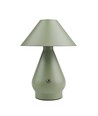Opladelig LED bordlampe - Grøn, Ø16cm, 21,5cm høj, touch dæmpbar, 3i1, IP20 indendørs