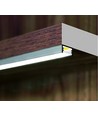 2m aluprofil SLIM8 AC2/Z - Anodiseret, påbygning, LED skinne