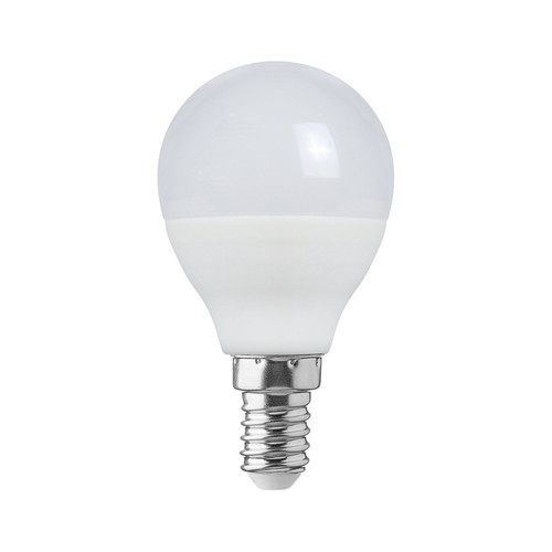 E14 6,5W LED kronepære - P45, 6500K, kold hvid, plast