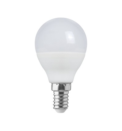 E14 6,5W LED kronepære - P45, 6500K, kold hvid, plast