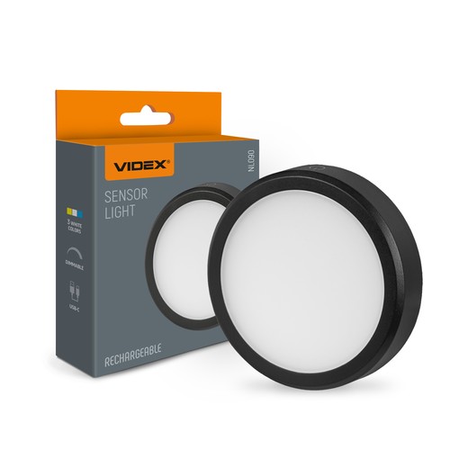 LED genopladelig lampe med bevægelsessensor - transportabel, indbygget sensor