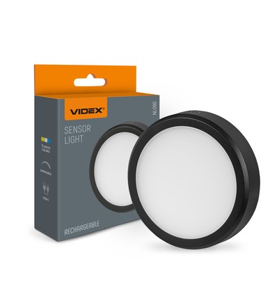 LED genopladelig lampe med bevægelsessensor - transportabel, indbygget sensor