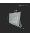 20W LED projektør - IP65, hvidt hus, 6500K, udendørs
