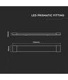 120cm 40W komplet LED armatur - 6 års garanti, 120lm/W