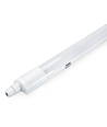 120cm slim RA93 armatur gennemfortrådet - 36W, 120lm/W, IP65
