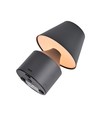 Opladelig LED bordlampe - Grå, touch dæmpbar, 3i1, IP20 indendørs