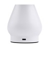 Opladelig LED bordlampe - Hvid, Ø16cm, 21,5cm høj, touch dæmpbar, 3i1, IP20 indendørs