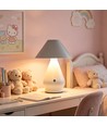Opladelig LED bordlampe - Hvid, Ø16cm, 21,5cm høj, touch dæmpbar, 3i1, IP20 indendørs