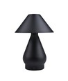 Opladelig LED bordlampe - Sort, Ø16cm, 21,5cm høj, touch dæmpbar, 3i1, IP20 indendørs