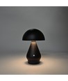 Opladelig LED bordlampe - Sort, Ø15cm, 22cm høj, touch dæmpbar, 3i1, IP20 indendørs
