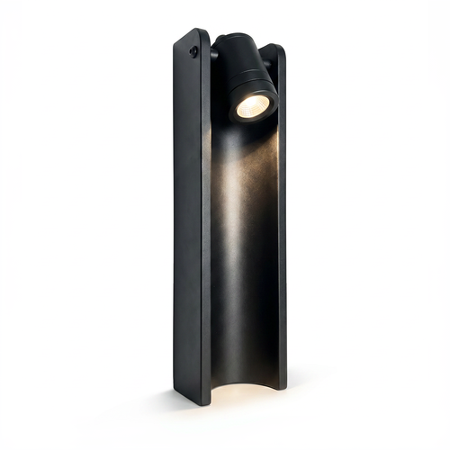Sort justerbar havelampe - 7,5W, 40 cm, IP65 udendørs, inkl. lyskilde
