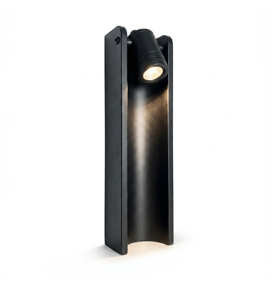 Sort justerbar havelampe - 7,5W, 40 cm, IP65 udendørs, inkl. lyskilde