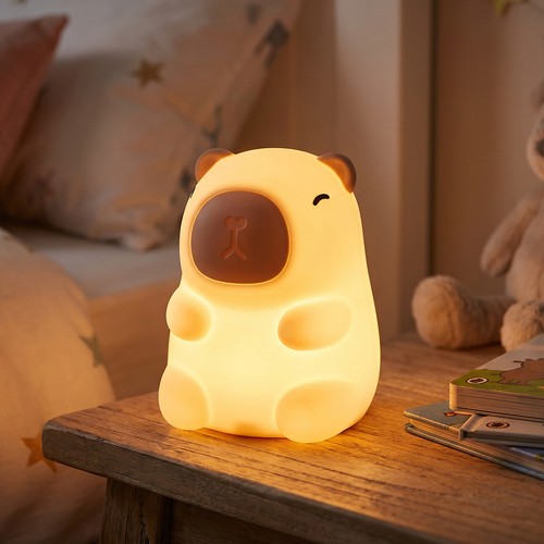 MOCHI Kapivar Natlampe - Silikone, Farveskift + varm hvid
