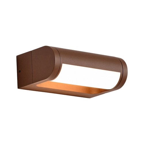 V-Tac 10W LED justerbar væglampe - IP65, Cortenfarvet, Cree chip, 3000K, 6 års garanti