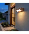 V-Tac 10W LED justerbar væglampe - IP65, Cortenfarvet, Cree chip, 3000K, 6 års garanti