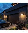 V-Tac 10W LED justerbar væglampe - IP65, Cortenfarvet, Cree chip, 3000K, 6 års garanti