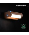 V-Tac 10W LED justerbar væglampe - IP65, Corten farve, Cree chip, 3000K, 6 års garanti