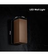 10W LED væglampe - 3-i-1 CCT, Cortenfarvet stål, IP65, op/ned lys