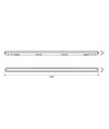 150cm LED armatur 50W - Gennemfortrådet, 160 lm/W 5000K