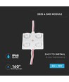 2W Vandtæt LED modul - 12V DC, IP65, Perfekt til skilte og specialløsninger
