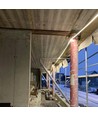 50m arbejdslys LED strip - 230V, IP65, 1500 lm/m, 12W/m, 4000K, Byggeplads belysning