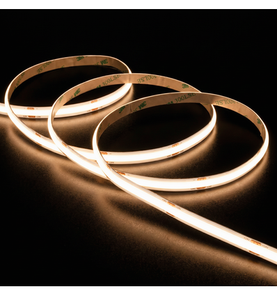 5m 12,5W/m Dot-free COB-LED strip RA90 - 24V DC, IP20, 480 LED/m, 5 års garanti
