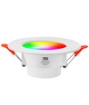 6 stk. RGB+CCT Smart Home downlight - 5W LED, Bluetooth, fjernbetjening, virker med Google Home, Alexa og smartphones