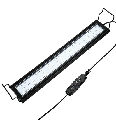 75-93 cm akvarie armatur - 22W LED, hvid/blå/rød/grøn/lilla, justerbar længde, IP66