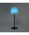 Opladelig RGBW LED bordlampe med solcelle - Hvid, Fjernbetjening