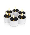 6-pak LED solcelle stearinlys - Ø5cm, 6,4cm høj, IP44 udendørs