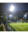300W LED projektør med justerbar watt - Asymmetrisk lys, IP66 udendørs, IK08, sort 