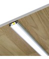 1m aluprofil SURFACE10 BC/UX - Sort anodiseret, påbygning, LED skinne