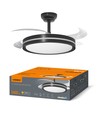 Loftslampe m. skjult blæser - RA90, CCT, 60W, sort