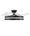 Loftslampe m. skjult blæser - RA90, CCT, 60W, sort