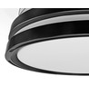 Loftslampe m. skjult blæser - RA90, CCT, 60W, sort