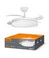 Loftslampe m. skjult blæser - RA90, CCT, 60W, hvid