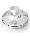 Loftslampe med skjult blæser - RA90, CCT, 60W, hvid