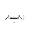MR16 eller GU10 Downlight - Uden lyskilde og fatning, hvid, Hul: Ø7,5 cm