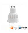 4x GU10 5W Smart Home LED pære - Bluetooth, 6,6 cm høj, virker med Google Home, Alexa og smartphones