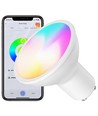 4x GU10 5W Smart Home LED pære - Bluetooth, RGB+CCT, Tuya/Smart Life
