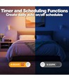 4x GU10 5W Smart Home LED pære - Bluetooth, 6,6 cm høj, virker med Google Home, Alexa og smartphones