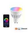 4x GU10 5W Smart Home LED pære - Bluetooth, 6,6 cm høj, virker med Google Home, Alexa og smartphones